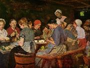 Max Liebermann Women in a canning factory Germany oil painting artist
